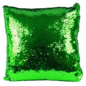 Подушка хамелеон 40Х40 зеленый металлик